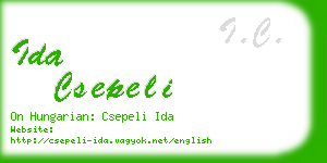 ida csepeli business card